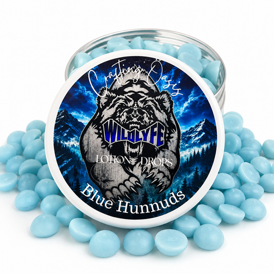 Blue Hunnuds Lotion Drops | Wildlyfe x Crafting Oasis | Limited Edition Website Exclusive