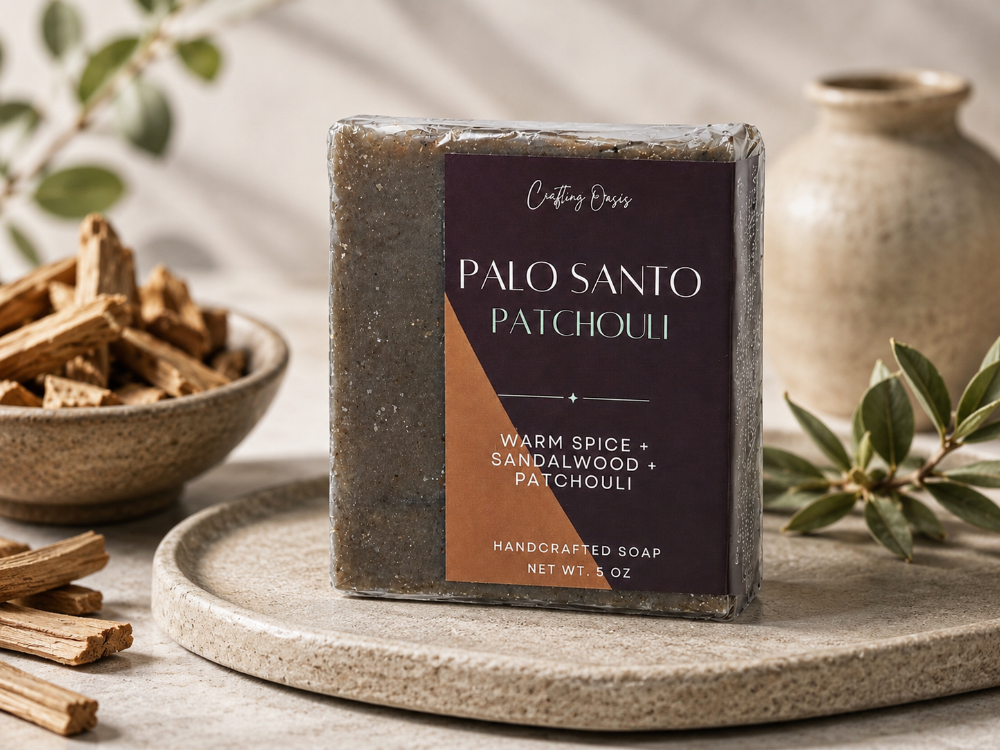 Palo Santo Patchouli Handmade Soap
