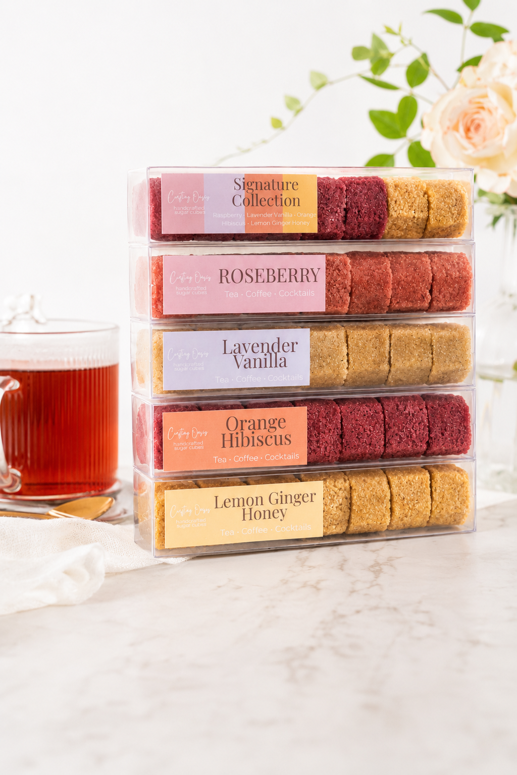 Artisan Infused Sugar Cubes | Tea, Coffee & Cocktail Sweetener