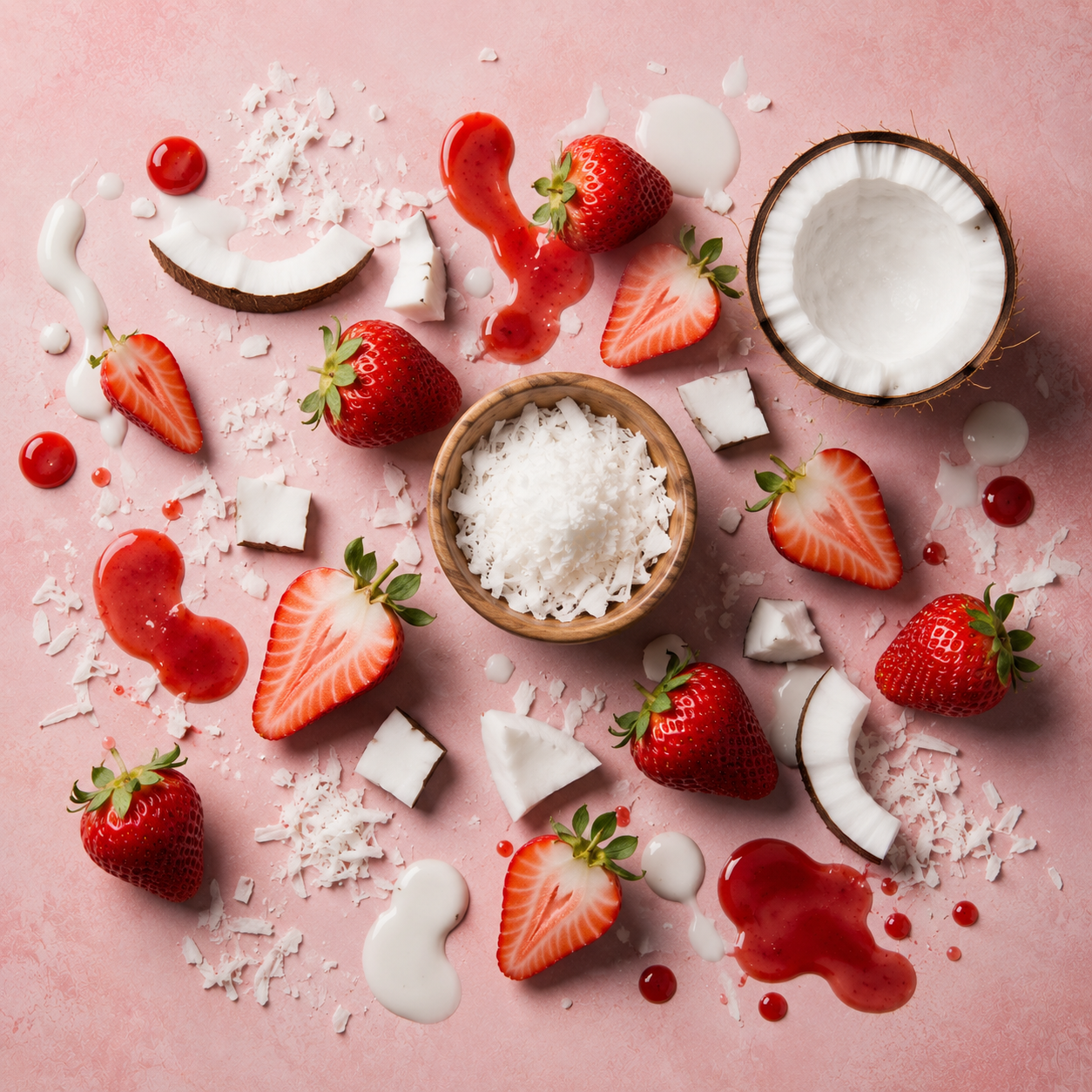 Strawberry & Coconut Powder-to-Foam Facial Cleanser | Gentle Daily Cleanser