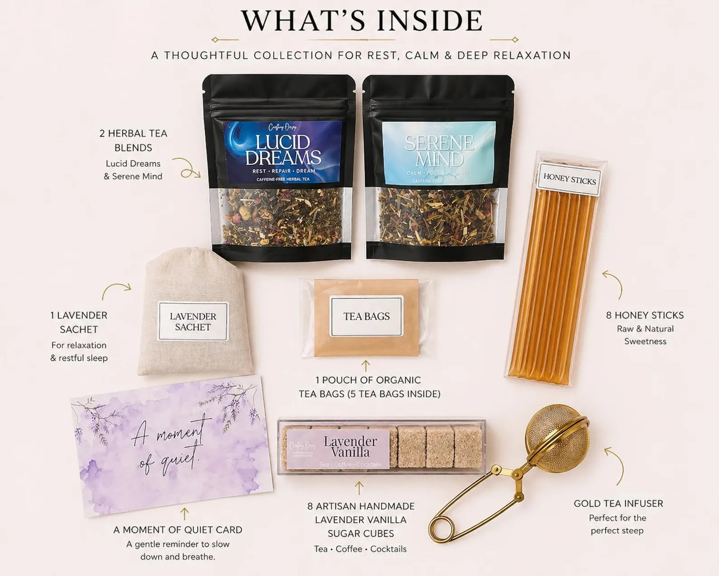 Quiet Mind Wellness Tea Gift Set