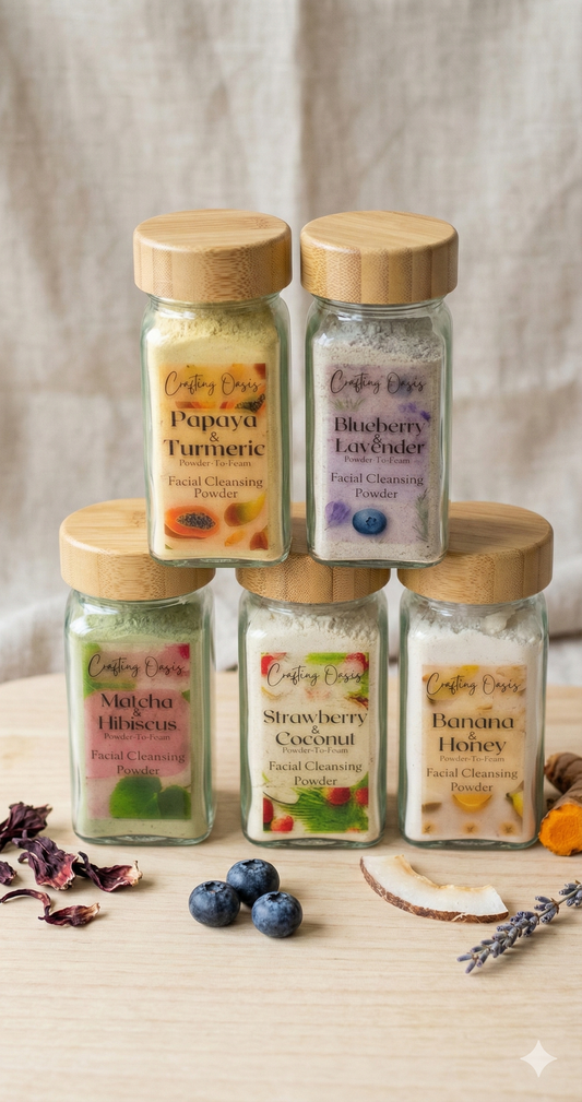 All Natural Powder to Foam Facial Cleanser