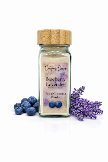 Blueberry & Lavender Powder-to-Foam Facial Cleanser | Gentle Daily Cleanser